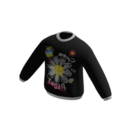 Clown Black White Sweater