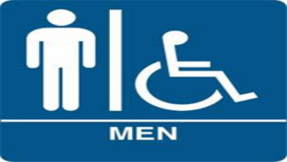 Men's restroom sign Roblox decal