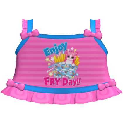 cute pink fry kitty tweencore cutecore top