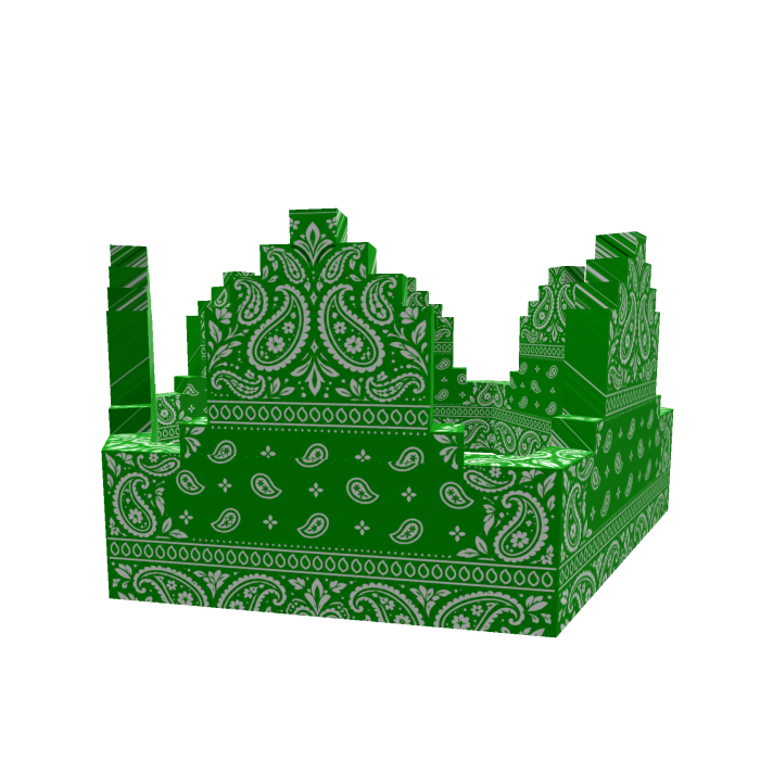 [ADD-ON] Green Bandana Crown