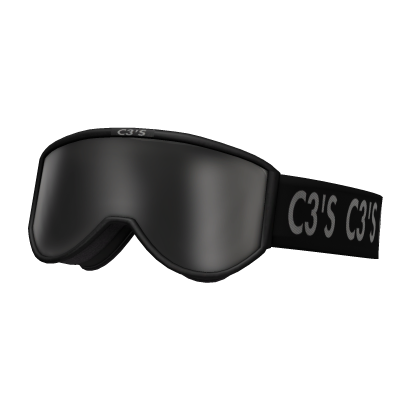 C3's Vintage Black Racing Goggles