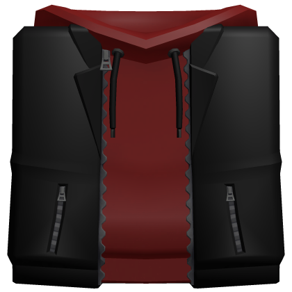 Red Hoodie with Black Jacket thumbnail
