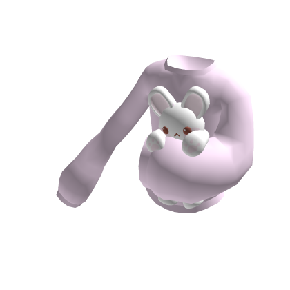 cute pink huggable bunny sweater