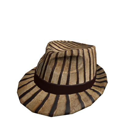 Tiger Pinstripe Fedora Roblox item