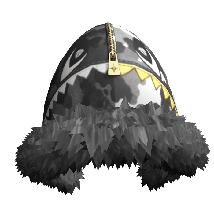 Black Luxury Shark Hood