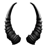 Black Evil Demon Horns