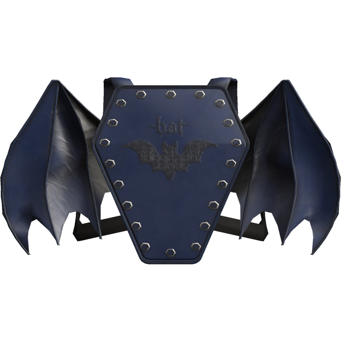 Bat Gothic Alt Wing Casket Backpack Blue