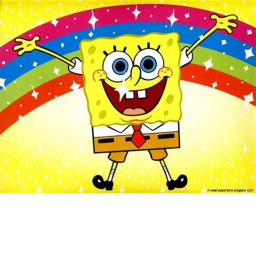 Cart ride into spongbob