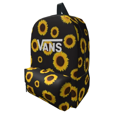 Vans sunflower backpack deals