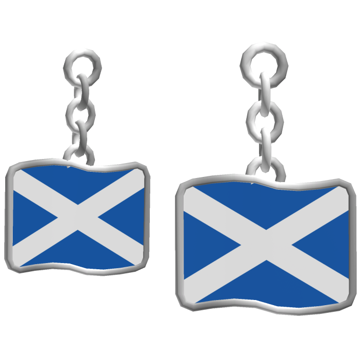 Scotland Flag Earrings