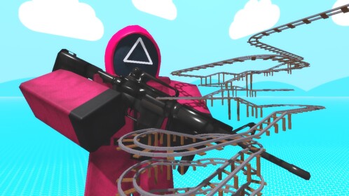 Cart Ride Into Squid Game! ⏺🔼⏹