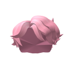 Pink Messy Wavy Hair
