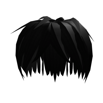 black emo messy hair vkei Roblox item