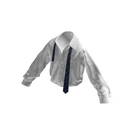 💗Y2K LOOSE TIE CASUAL SHIRT _ WHITE
