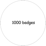 1000 badges