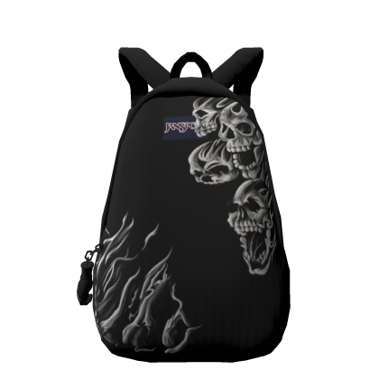 Black SkullBackpack Thin Roblox item