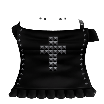 † Black Gothic Spiked Cross Top Roblox item