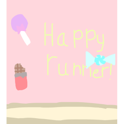 Happy runner