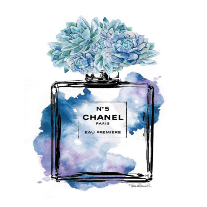 Chanel Perfume Blue Flower Roblox decal