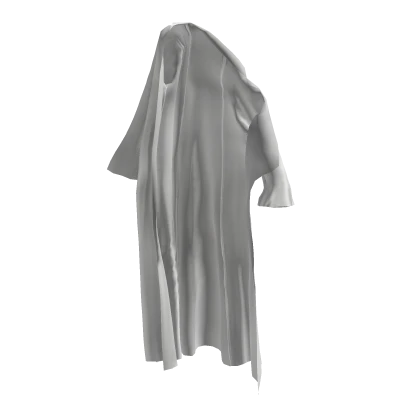 '98 Off the shoulder Long Cape Robe in White | Roblox Item - Rolimon's