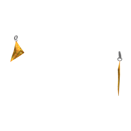 Cartoony Nacho Chip Earrings