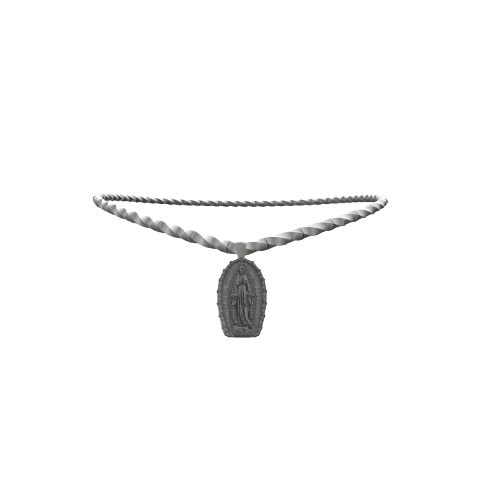 Silver Guadalupe Rope Chain 3.0