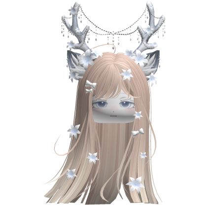 Ethereal Christmas Fairy Fawn Hair w/ Antlers