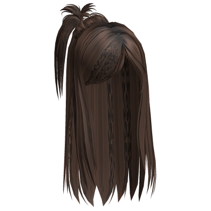 Gyaru Scene Spikey Ponytail Brown Cheetah