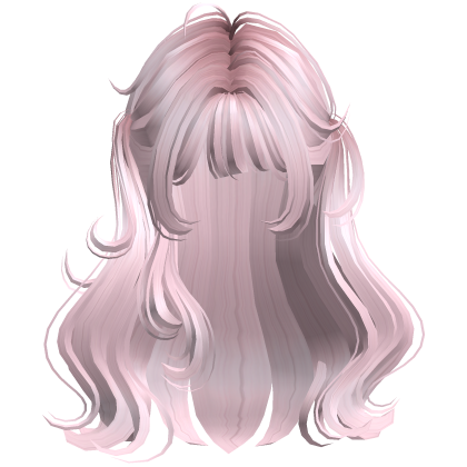 ♡ Cute Girl Long Pigtails Hair (Light Pink) Roblox item