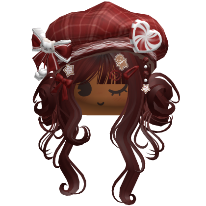 ♡ Christmas Swirly Wispy Buns (Red)