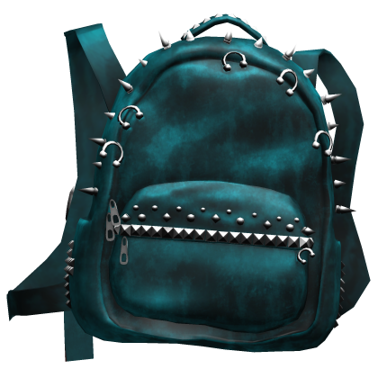 1.0 Grunge Emo Studded BackBag Teal