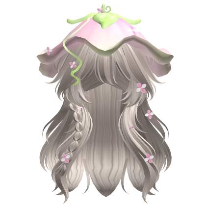 Kawaii Fluffy Layered Flower Hair (Platinum)