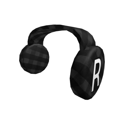 Black Checkered Headphones | Roblox Item - Rolimon's