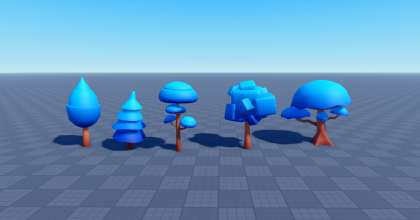 Low Poly Tree Pack preview 2