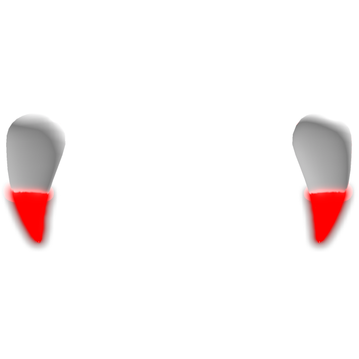 [EMISSIVE] Glowing Vampire Teeth