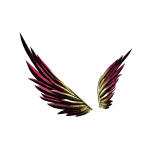 [ pbr ] Gold Guilded Ruby Wings [ v1 ]
