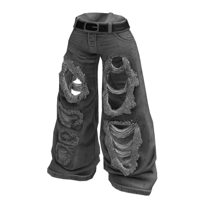 MOG - Grey Washed Rupture Jeans