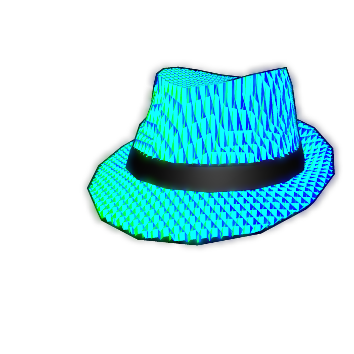 Glowing Rainbow Fedora