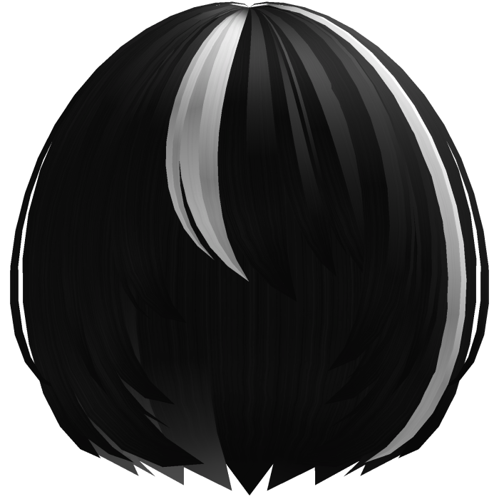 ( ^ × ཀ ) emo anime boy hair moe black & white