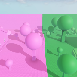 pink vs green