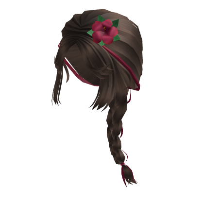♡  brown braids hibiscus fairy Roblox item