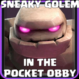 🗿Sneaky Golem In The Pocket Obby! [EASY]