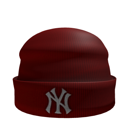 Red NY Yankee Beanie Roblox item
