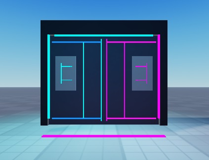 Puerta Futurista CyberPunk preview 2