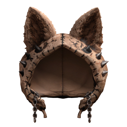 Dark Stitched Bunny Hood – Gothic Spiked Rabbit