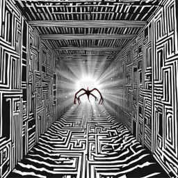 a dark maze