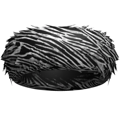 Zebra Fluffy Winter Fur Headband