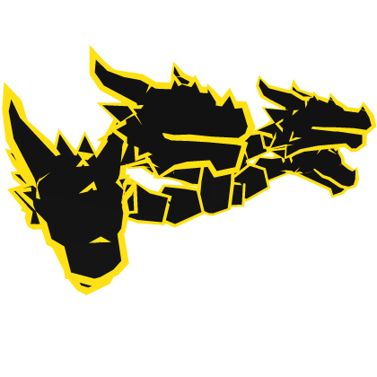 Yellow Cartoony Dragonheads