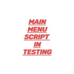 Main Menu Script (TESTING) icon
