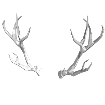 White Sparkle Time Antlers